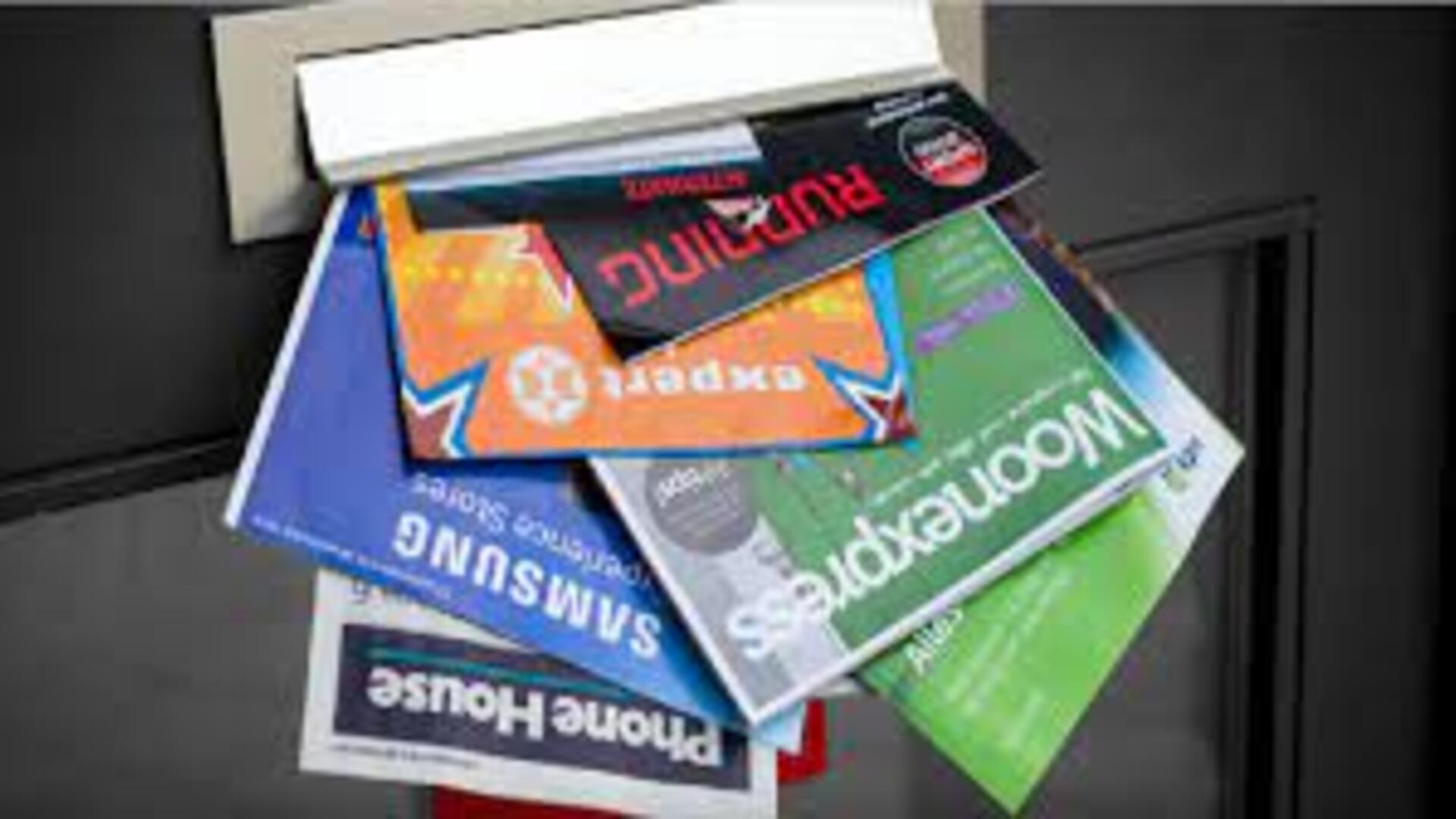 folders in brievenbus